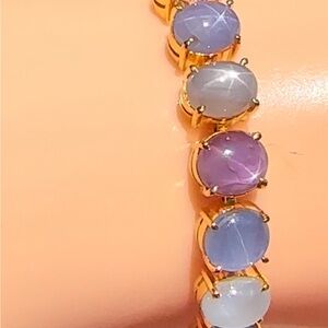 Natural Burmese Assorted Colour Star Sapphire Bracelet in 18 k solid gold ⭐️⭐️
